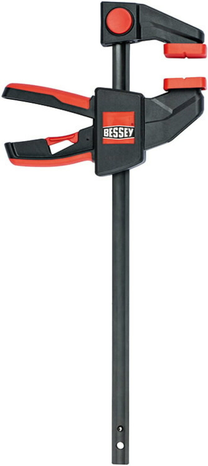 Bessey EZL30-8 vienas rokas skava, 300mm, 80mm, 160-450mm, 1400N, stikla šķiedras poliamīds, tērauda sliedes (EZL30-8)