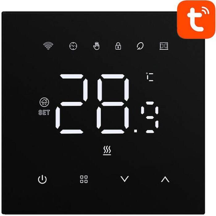 Avatto WT410-BH-3A-B viedais termostats, 3A, WiFi