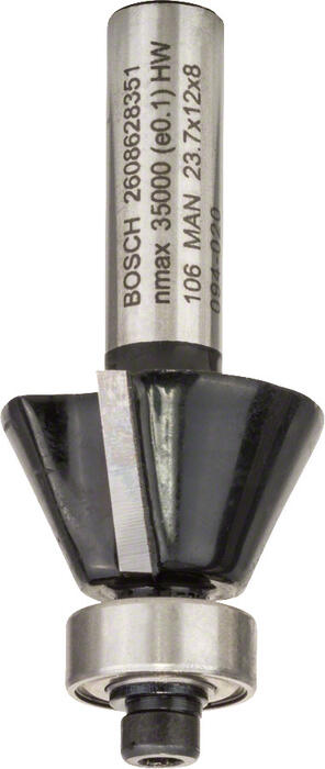 Nošķelšanas frēze HM 25o, l=12 mm