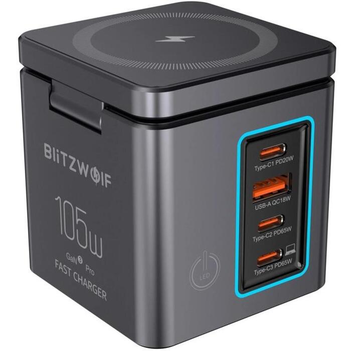 Blitzwolf BW-i113 Max GaN lādētājs, 3xUSB-C