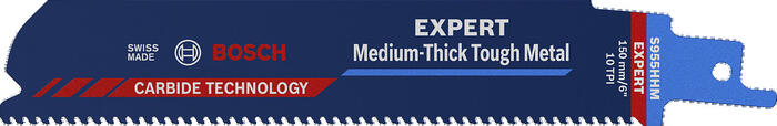1 Zobenzāģa asmens S955HHM MediumThick Metal, Zobenzāģiem EXPERT MEDIUM-THICK TOUGH METAL S955HHM ASMENS, 2608900373, BOSCH (2608900373)