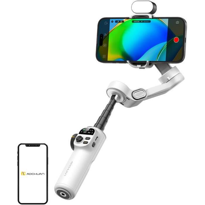 AOCHUAN X2 viedtālruņa stabilizators, 3 asu