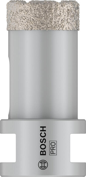 Dimanta caurumzāģis 25 mm DrySpeed Best for Ceramic, Mazām leņķa slīpmašīnām PRO CERAMIC DRY KROŅURBIS, 2608587117, BOSCH (2608587117)