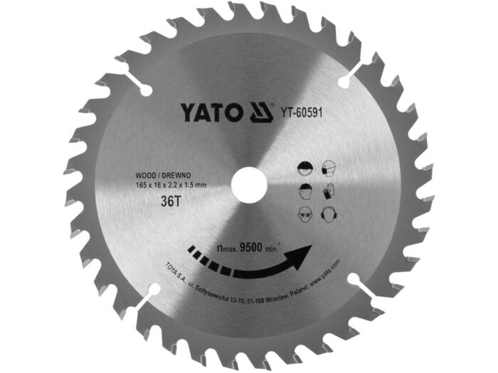 Yato zāģripa kokam YT-60591, 165mm, 16mm