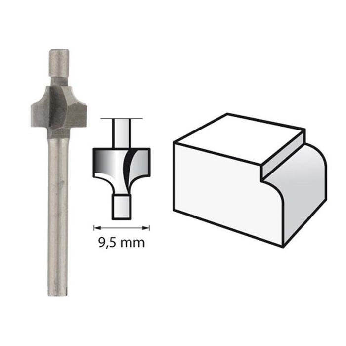 HSS frēze. D=9,5, 1 gab. 2615061232 DREMEL (2615061232)