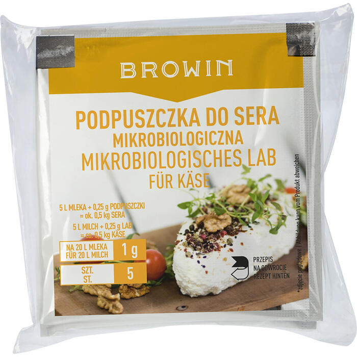 Mikrobioloģiskais siera fermenta, BROWIN, 411200, 5x1