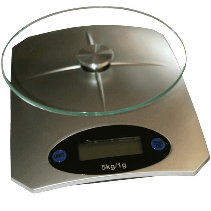 BESK Svari virtuves digitālie 5kg balti/pelēki