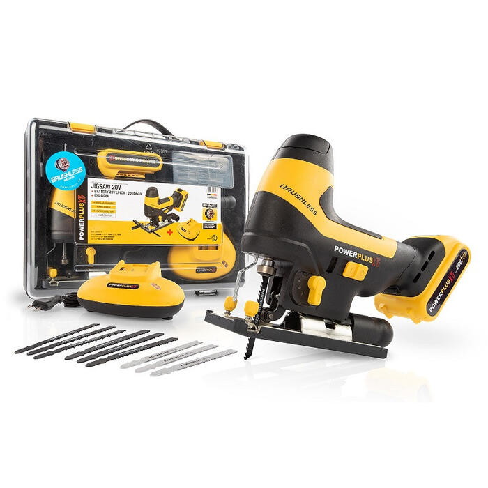 Аккумуляторный лобзик 20 В 1x2,0 Ач, бесщеточный POWXB50020 POWERPLUS XB (POWXB50020)