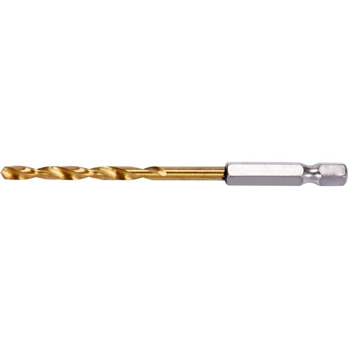 Yato Metāla urbis YT-44757, 4mm, HSS 4241, 1/4" 6.3mm, 95mm, 43mm, 135˚, titāna nitrīda pārklājums, sešstūra uzgalis (YT-44757)