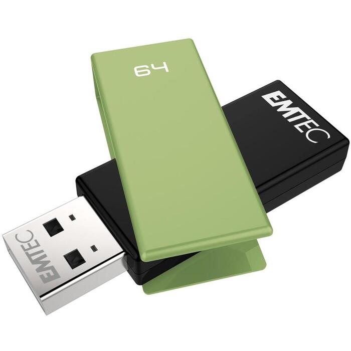 Emtec USB флешка ECMMD64GC352, 64GB, 15Mbps, 5Mbps, пластик, кирпично-зеленый (ECMMD64GC352)