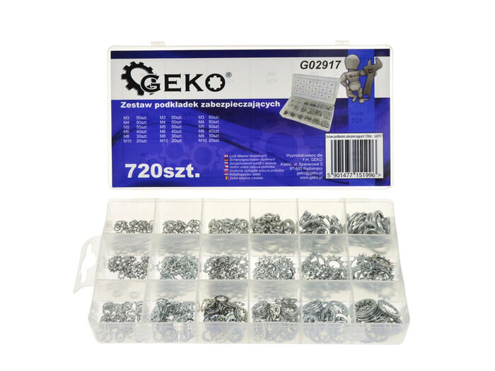 Geko Lock Washer Assortment G02917, 720