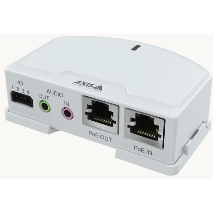 Axis сетевой камерный аксессуар 02553-001 2 RJ45, 1 аудио вход, 1 аудио выход, 1 клеммный блок, PoE, -40 °C до 50 °C (02553-001)