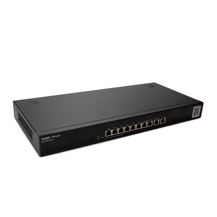 Ruijie Reyee RG-EG210G-E 10-портовый гигабитный облачно управляемый маршрутизатор, чёрный (RG-EG210G-E)