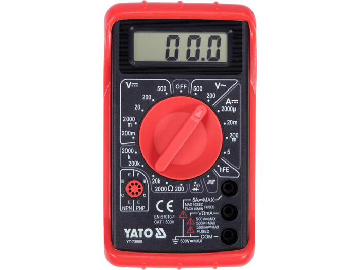 Yato YT-73080 digitālais multimetrs, 0-500V AC/DC
