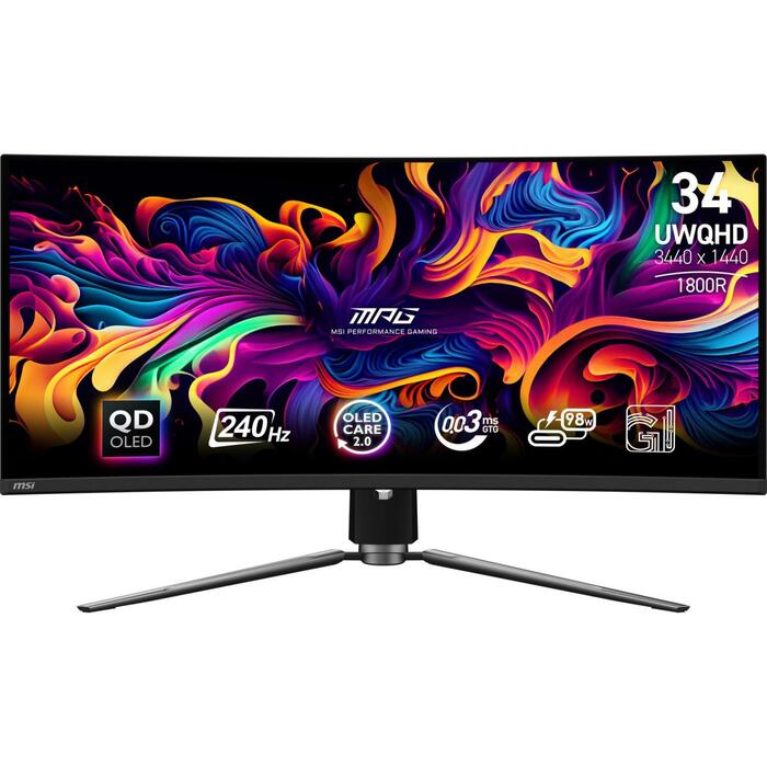 Msi OLED monitors MPG 341CQPX QD-OLED