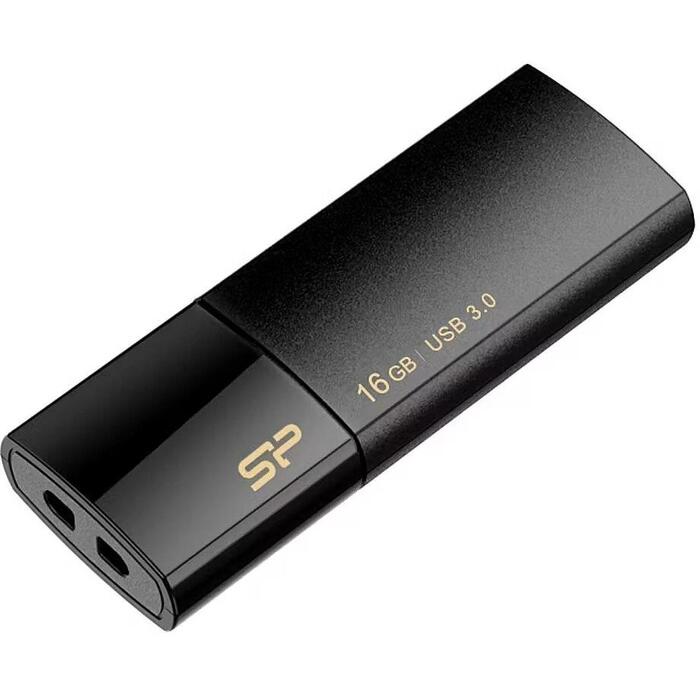 Silicon Power USB-флеш-накопитель Blaze B05 SP016GBUF3B05V1K, 16GB, USB 3.1 Gen 1, USB Type-A, черный, LED-индикатор (SP016GBUF3B05V1K)