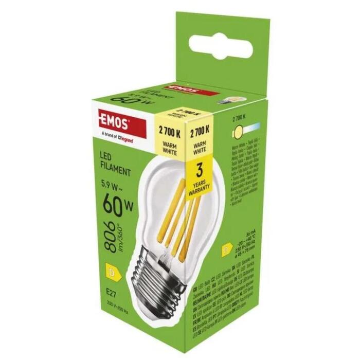 Emos LED spuldze Filament Mini Globe