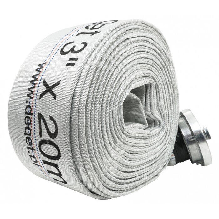 Šļūtene, ugunsdzēsēju tipa 20m, 80mm, 3", 8bar VERKE (V60141)