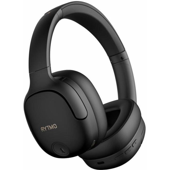 Manta Наушники HDP1001BK, 600mAh, 50ч, Bluetooth 5.3, 4 микрофона, USB-C, 3,5mm AUX, жесткий чехол (HDP1001BK)