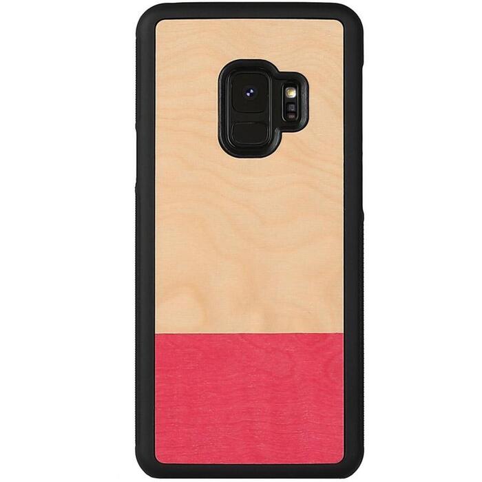 Man&Wood Чехол для смартфона M6045B, 5.8'', совместим с Samsung Galaxy S9, розовый (M6045B)