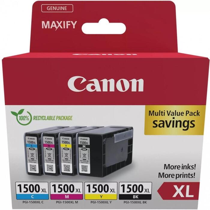 Canon Multipack PGI-1500XL BK/C/M/Y 9182B010, 34
