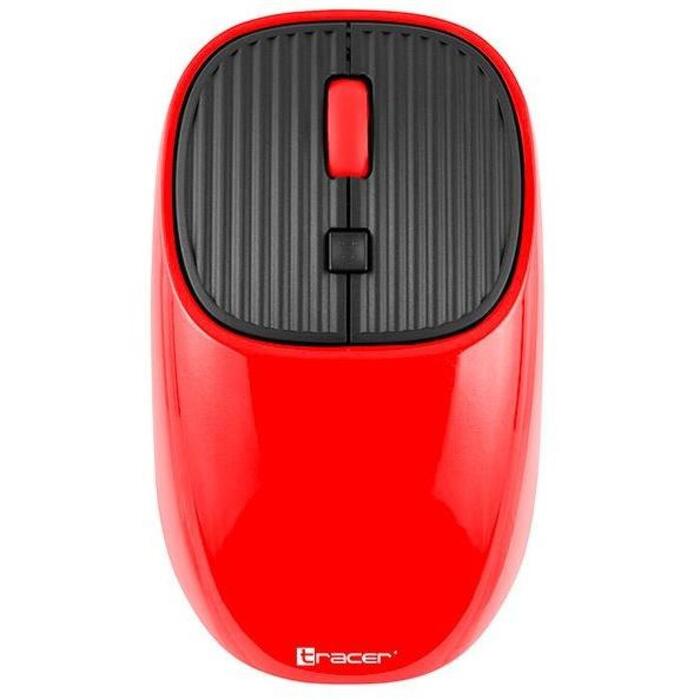Tracer мышь WAVE RF 2.4 Ghz RED TRAMYS46942, 10м, 500mAh аккумулятор, 4 кнопки, 800/1200/1600 DPI, USB-C кабель для зарядки (TRAMYS46942)