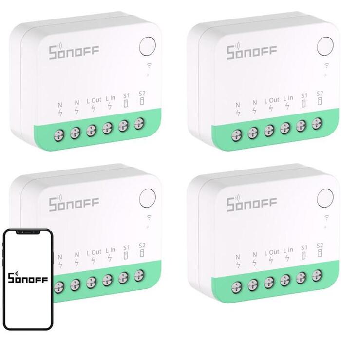 SONOFF MINIR4M 4Pack, viedais gaismas slēdzis