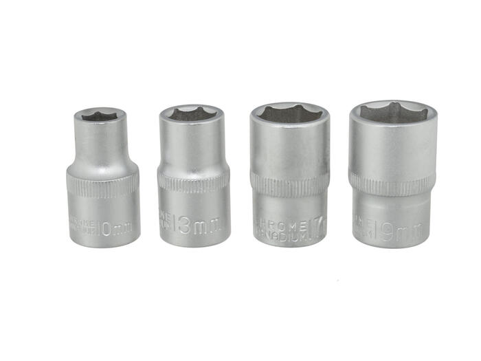 Ligzdu komplekts 1/2" 10-19mm Cr-V, G10163