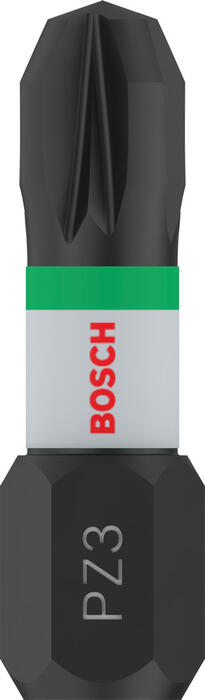 PRO Impact PZ skrūvgriežu uzgaļi, izturīgi un augstas griezes pretestības, PZ3, 25mm, 2 gab., 2608522402, BOSCH (2608522402)