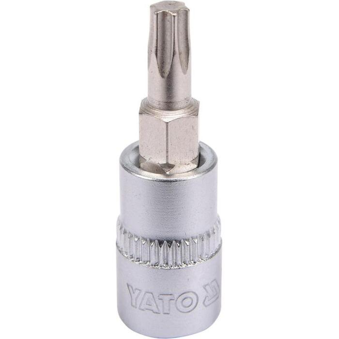 Yato головка с битой Torx T25 YT-04305, 1/4" 6.3mm, 37mm, 19Nm, сталь S2 CRV 6150, 58-62 HRC, DIN 3120 (YT-04305)