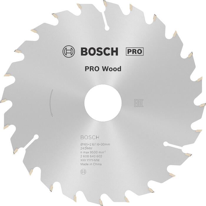 Ripzāģa disks 165x30mm Optiline Wood, Rokas