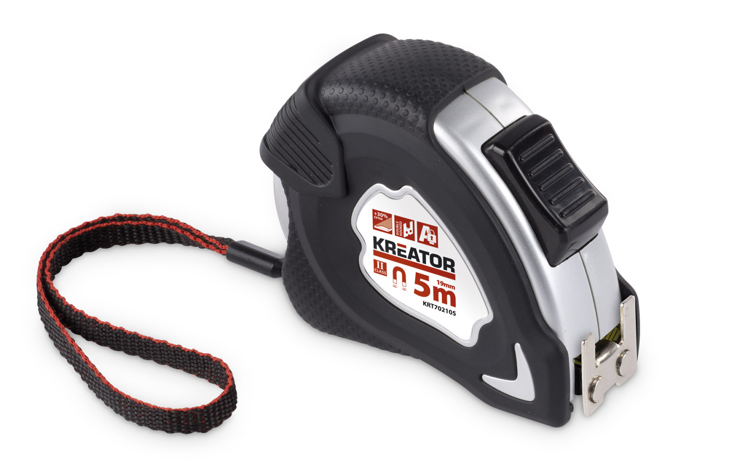 Mērlente alumīnija gumijas korpusā 5mx19mm KRT702105