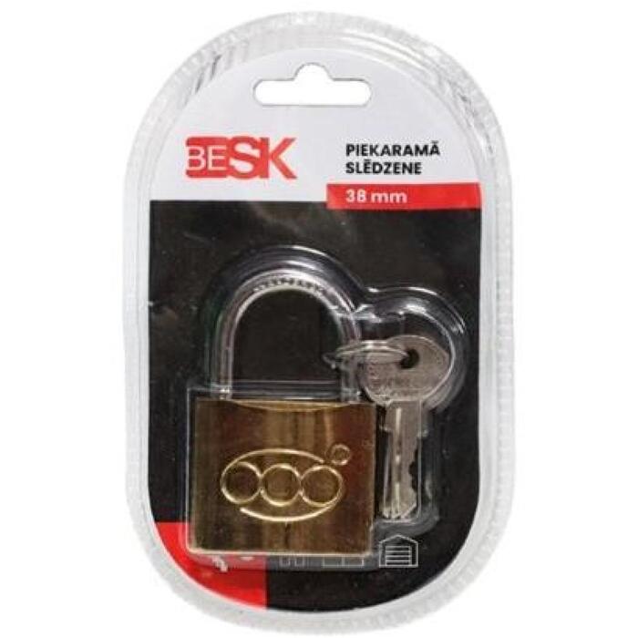 BESK Piekaramā slēdzene ar 3 atslēgām