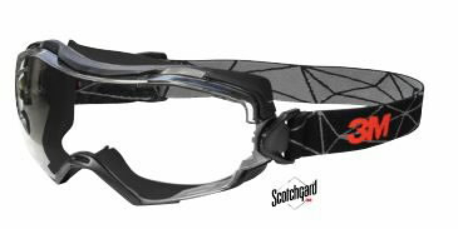 Aizsargbrilles 6000, 3M, GG6001SGAFBLK, melns apvalks, Scotchgard 600 6001M (GG6001SGAFBLK)