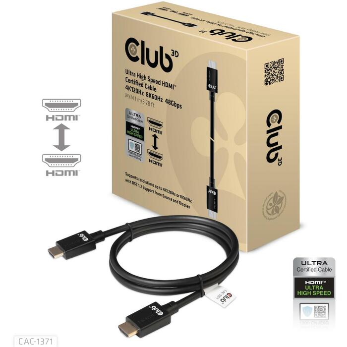 Club3D HDMI kabelis uz HDMI 1
