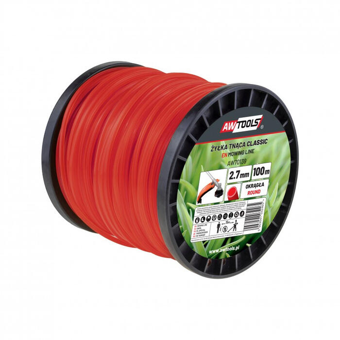 Apaļais zāles pļāvēja vads 2.4mm