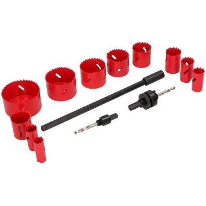 Draumet Биметаллический набор коронок 8961736, 19mm, 22mm, 25mm, 29mm, 35mm, 38mm, 44mm, 51mm, 57mm, 64mm, 76mm, 11шт (8961736)