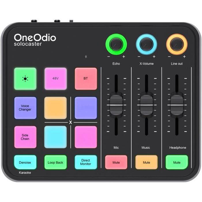 OneOdio Solocaster audio mikseris un skaņas
