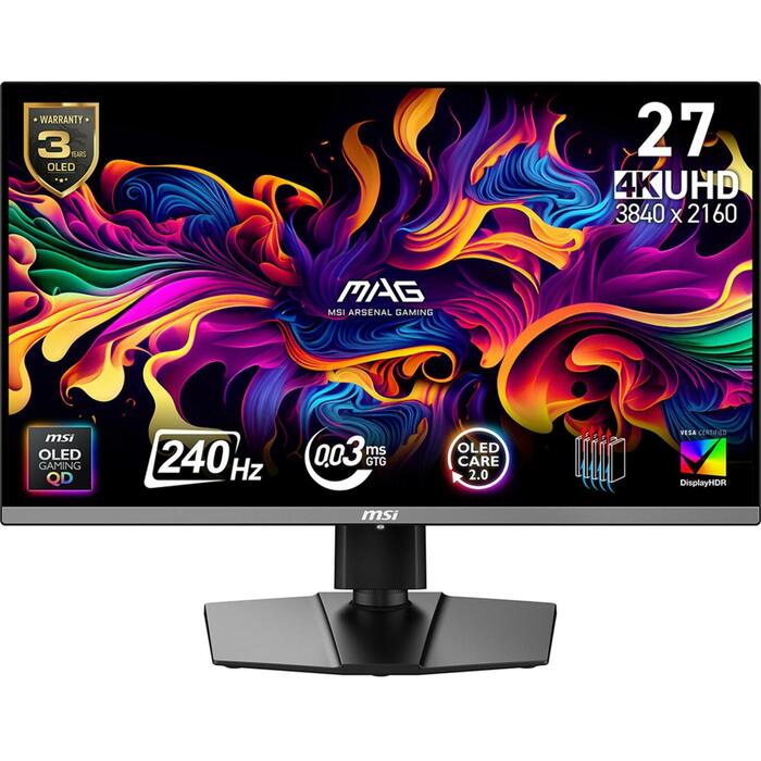 Msi OLED monitors MAG 272UP QD-OLED