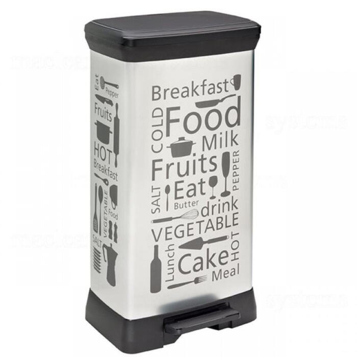 Pedāļspainis metalizēts Deco Bin 50L Kitchen