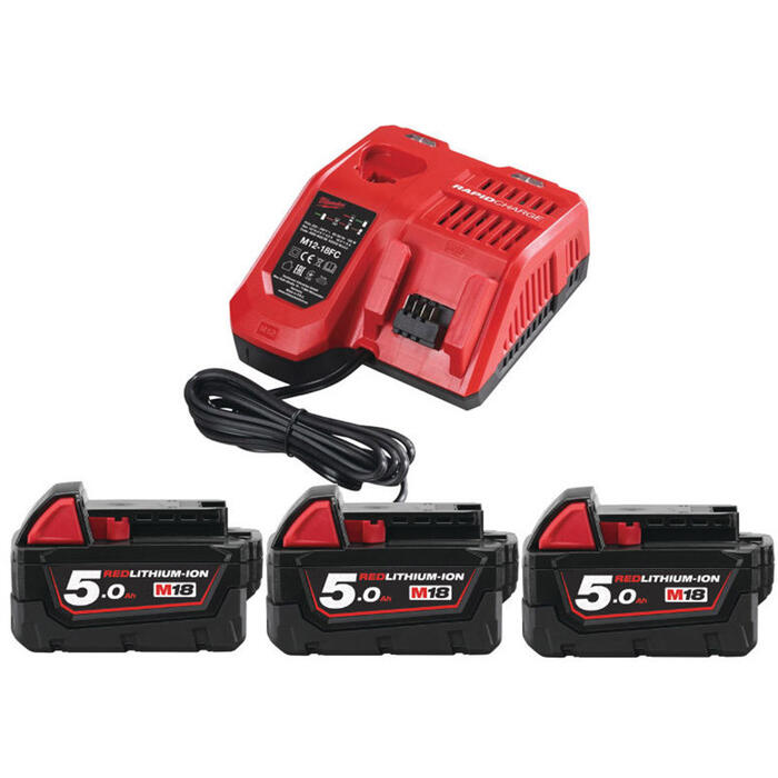 Lādētājs un akumulatori M18 NRG-503 4933451423 MILWAUKEE (4933451423)