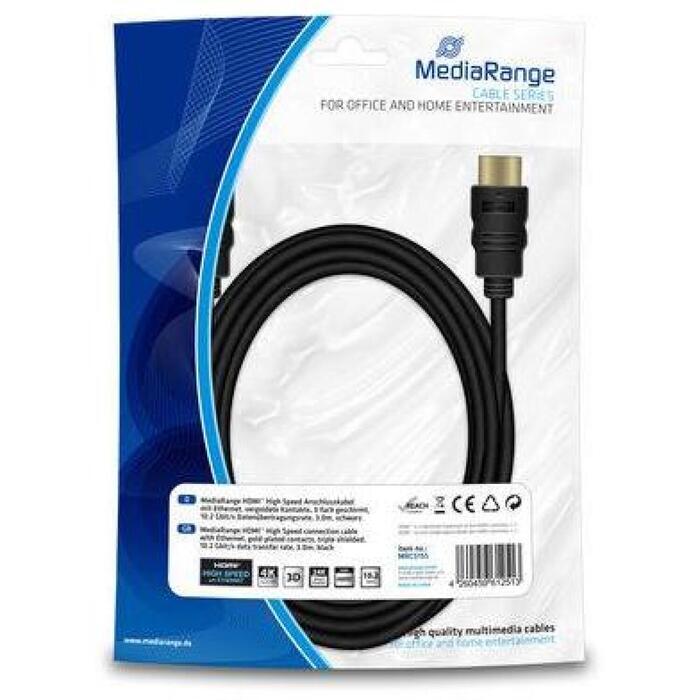 Mediarange HDMI-HDMI kabeļa pagarinātājs MRCS155, 3m