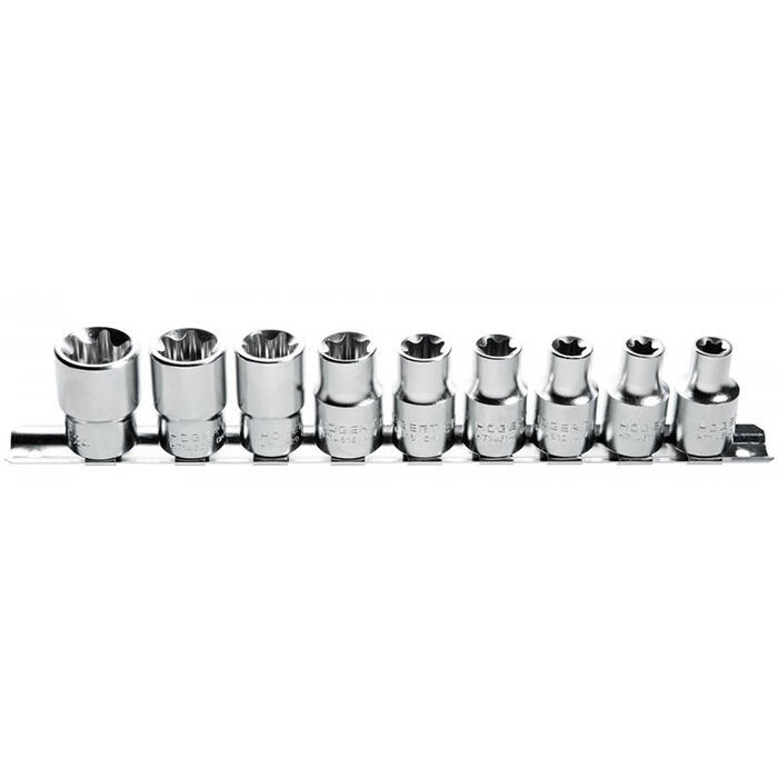 Hogert HT1A880 Torx uzgaļu komplekts, 1/2"