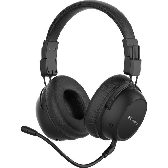 Sandberg наушники 126-36, 300 mAh, 13 ч, 20 - 20000 Hz, 110 dB, 32 Ω, 4 см, 10 м, Bluetooth, USB Type-C, ANC, Circumaural (126-36)