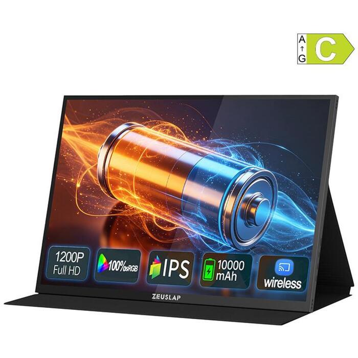 ZEUSLAP P16BT portatīvais monitors, 16" skārienekrāns