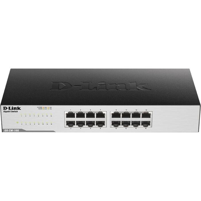 D-Link komutators GO-SW-16G/E, 16x 10/100/1000 Mbit/s
