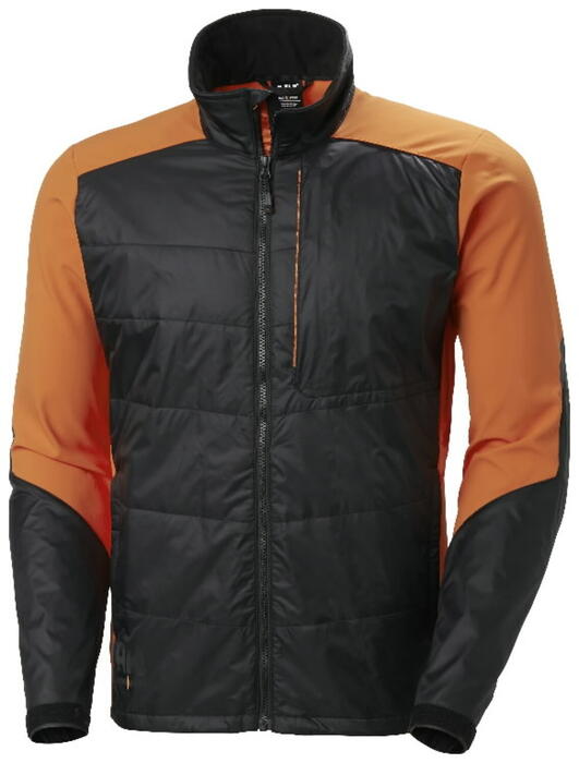 Kensington izolēta jaka, melna/oranža, L, Helly