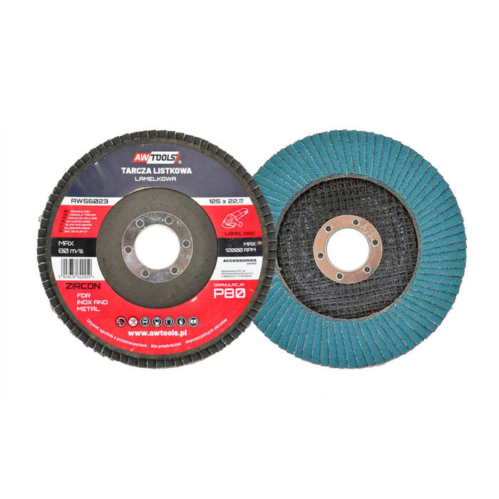 Zirconija abrazīvais flapu disks 125mm P40