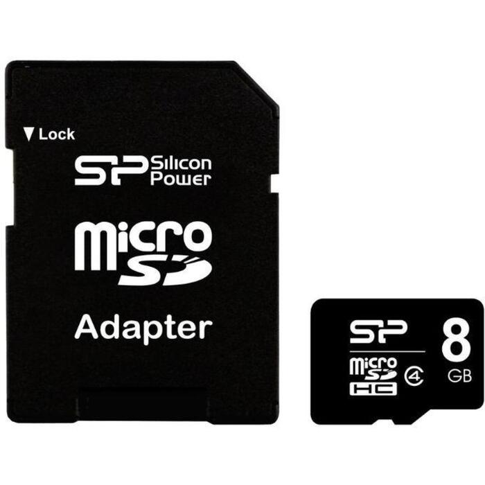 Silicon Power atmiņas karte MicroSDHC, SP008GBSTH010V10SP