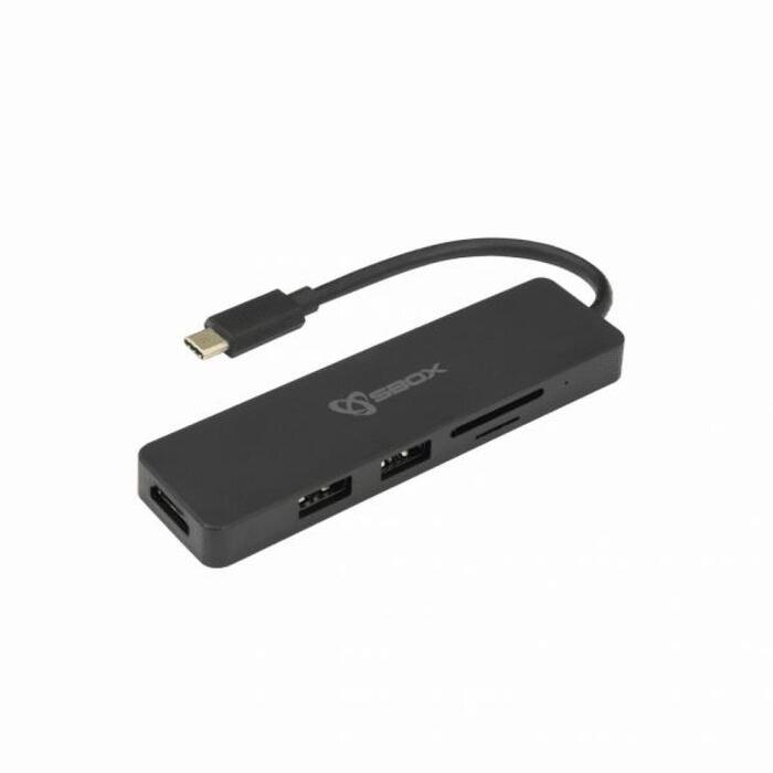 Sbox TCA-51 USB-C-HDMI/USB 3.0/SD+TF adapteris